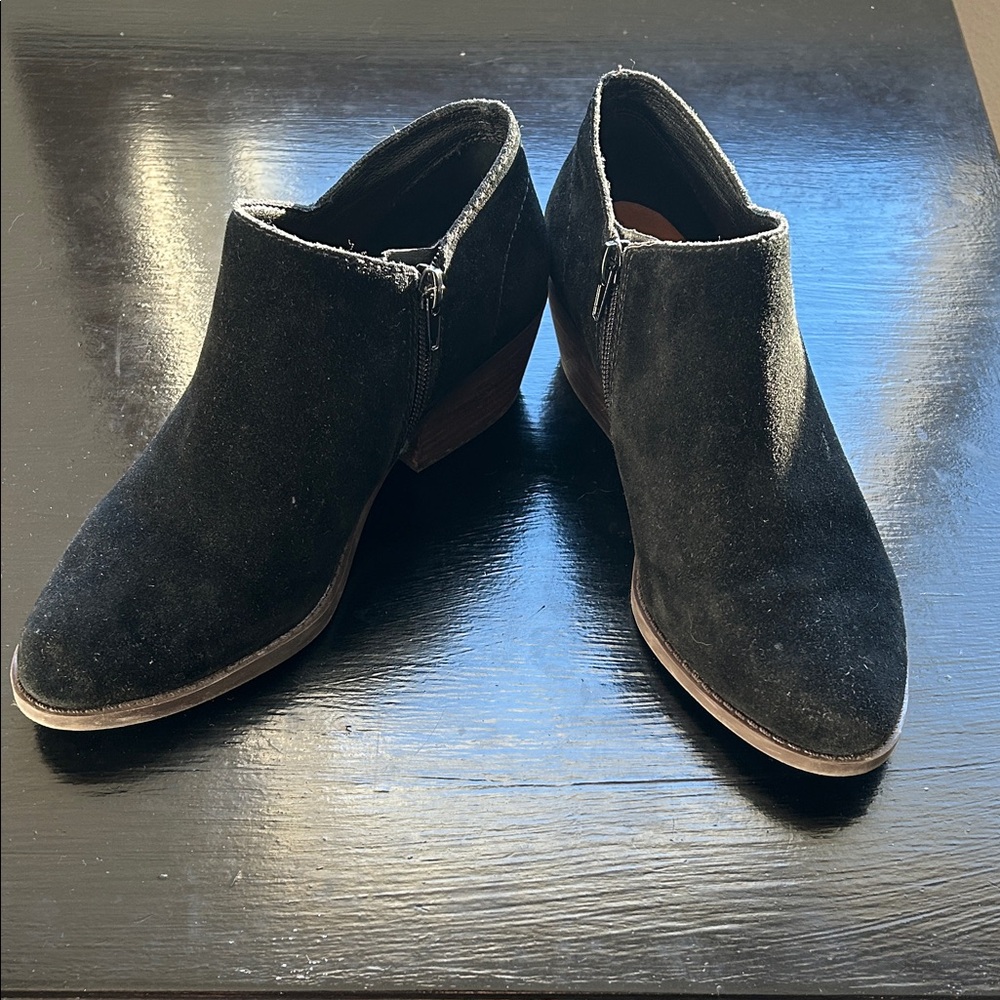 Lucky Brand Dark Suede Ankle Boots